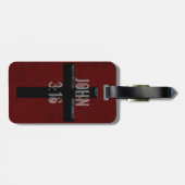 John 3:16 Christelijk kruis Bagagelabel (Achterkant horizontaal)