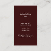 John 3:16 - Christelijk kruis Visitekaartje (Achterkant)