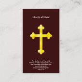 John 3:16 - Christelijk kruis Visitekaartje (Voorkant)