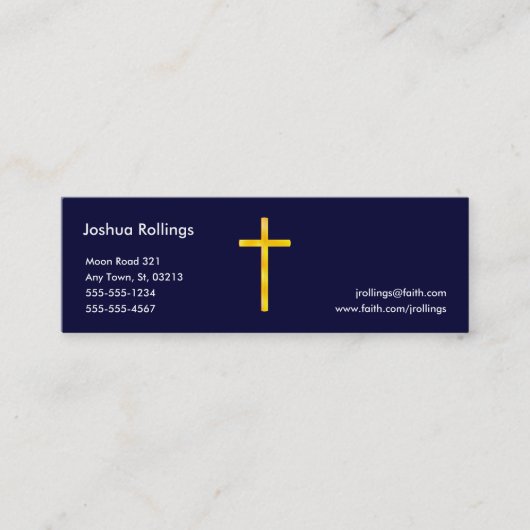 John 3:16 - Christelijk Mini Visitekaartje (Voorkant)