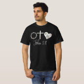 John 3,16 Christelijk T-shirt (Voorkant volledig)