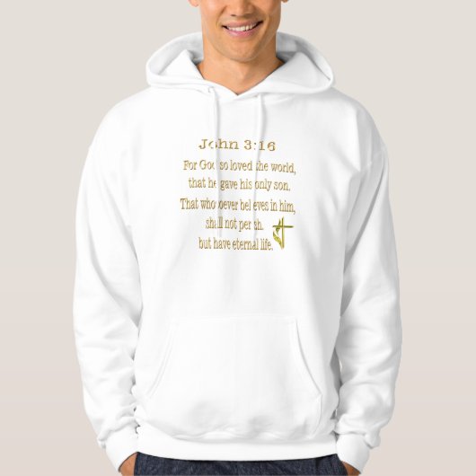 John 3:16 Christelijk t-shirt (Voorkant)