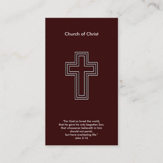 John 3:16 | Christelijk Visitekaartje (Voorkant)