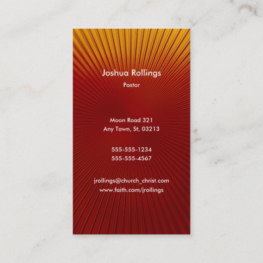 John 3:16 - Christelijk Visitekaartje (Achterkant)