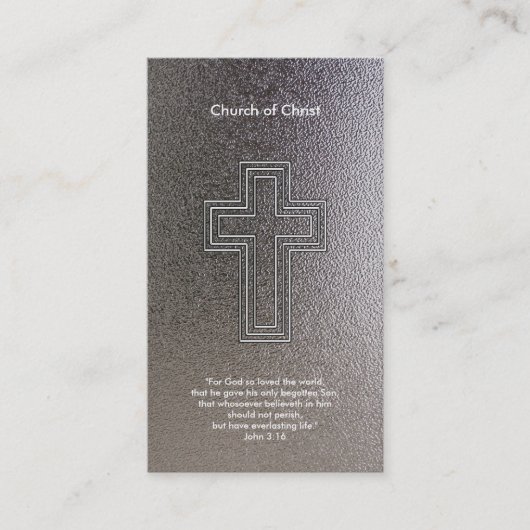 John 3:16 - Christelijk Visitekaartje (Voorkant)