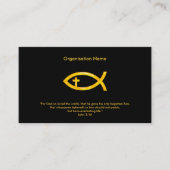 John 3:16 | Christelijk viskruis Visitekaartje (Voorkant)