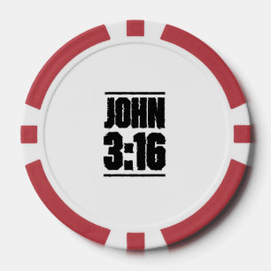 John 3:16 Christelijke Bijbelversie Poker Chips