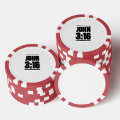 John 3:16 Christelijke Bijbelversie Poker Chips (Opstapeling)