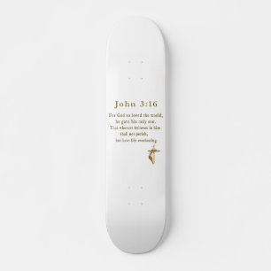 John 3:16 Christelijke cadeauskateboard Persoonlijk Skateboard