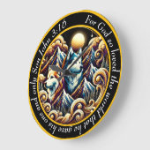 John 3:16 Christelijke Faith oceaan met zonsonderg Grote Klok (Hoek)