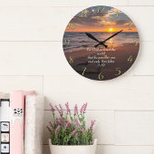 John 3:16 Christelijke Faith oceaan met zonsonderg Grote Klok