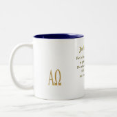 John 3:16 Christelijke geschenken Tweekleurige Koffiemok (Links)