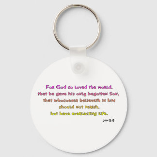 John 3:16 Christelijke Gift Sleutelhanger