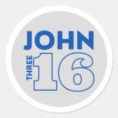 John 3:16 Christelijke Stickers (Voorkant)
