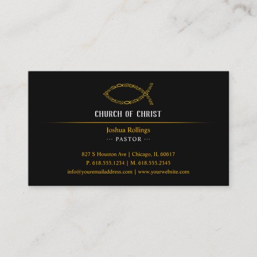 John 3:16 | Christelijke vis Visitekaartje (Voorkant)