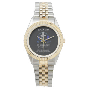 John 3:16 christen  horloge