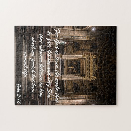 John 3:16 citaat. legpuzzel (Horizontaal)