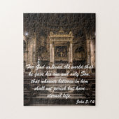John 3:16 citaat. legpuzzel (Verticaal)