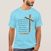 John 3:16 Cross T-Shirt (Voorkant)