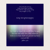 John 3:16 Custom Modern QR Code Christian Church Visitekaartje (Buitenkant ongevouwen)