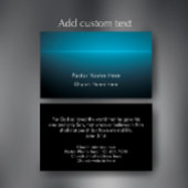 John 3:16 Custom Scripture Christian Church Pastor Visitekaartje