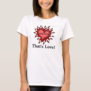 John 3:16 dat het citaat van de de bijbelliefde t-shirt