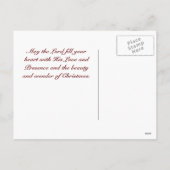 John 3:16 de God van de Manuscript van de Manuscri Feestdagenkaart (Achterkant)