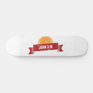 John 3:16 Design look Persoonlijk Skateboard