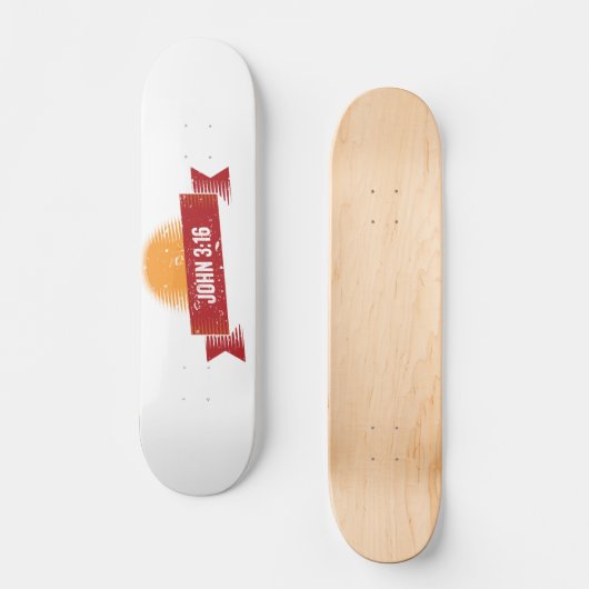 John 3:16 Design look Persoonlijk Skateboard (Voorkant)