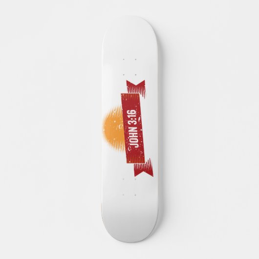 John 3:16 Design  look Persoonlijk Skateboard (Voorkant)