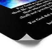 JOHN 3:16 en JOHN 3:17 Poster (Hoek)