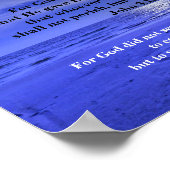 JOHN 3:16 en JOHN 3:17 Poster (Hoek)