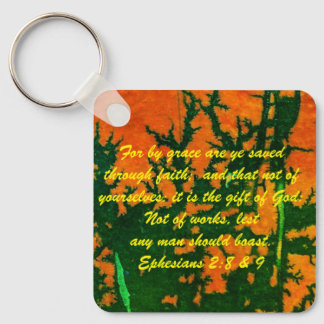 John 3:16 & Ephesians2:8 & 9 Bible Sleutelhanger