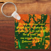 John 3:16 & Ephesians2:8 & 9 Bible Sleutelhanger (Voorkant)