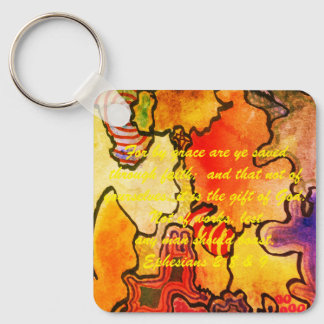 John 3:16 & Ephesians2:8 & 9 Bible Sleutelhanger