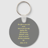 John 3:16 & Ephesians2:8 & 9 Bible Sleutelhanger (Achterkant)