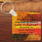 John 3:16 & Ephesians2:8 & 9 Bible Sleutelhanger (Voorkant)