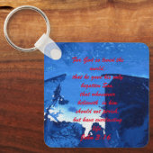 John 3:16 & Ephesians2:8 & 9 Bible Sleutelhanger (Voorkant)