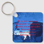 John 3:16 & Ephesians2:8 & 9 Bible Sleutelhanger (Voorkant)