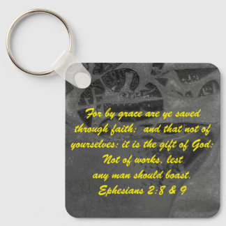 John 3:16 & Ephesians2:8 & 9 Bible Sleutelhanger