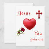 John 3:16 feestdagenkaart (Voorkant / Achterkant)