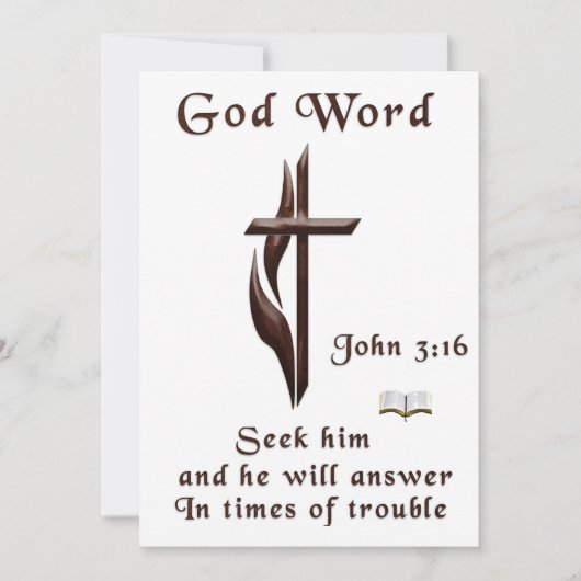 John 3:16 feestdagenkaart (Voorkant)