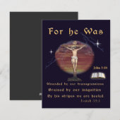 John 3:16 feestdagenkaart (Voorkant / Achterkant)
