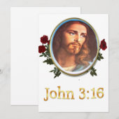 John 3:16 feestdagenkaart (Voorkant / Achterkant)
