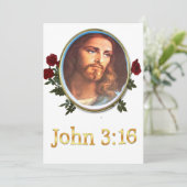 John 3:16 feestdagenkaart (Staand voorkant)