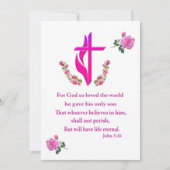 John 3:16 feestdagenkaart (Voorkant)