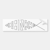 John 3:16 Fish Bumpersticker (Voorkant)