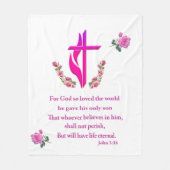 John 3:16 fleece deken (Voorkant)