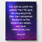 John 3:16 fotoplaat (Voorkant)