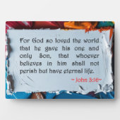John 3:16 fotoplaat (voorkant)